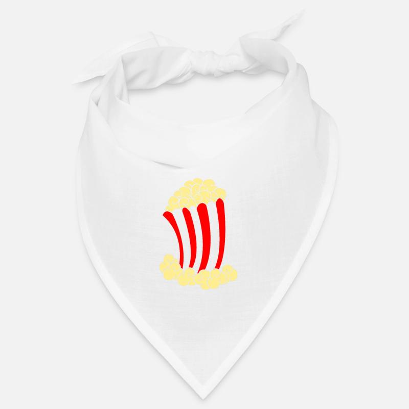 Popcorn - Bandana - Weiß