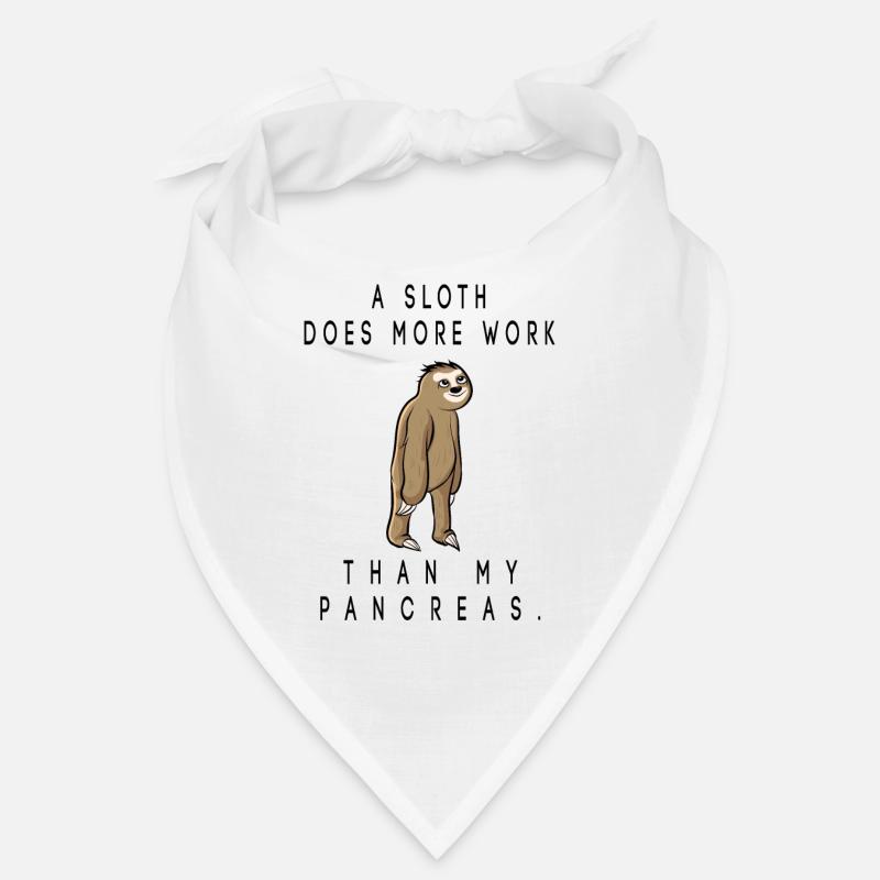 a sloth does more work than my pancreas Bandana