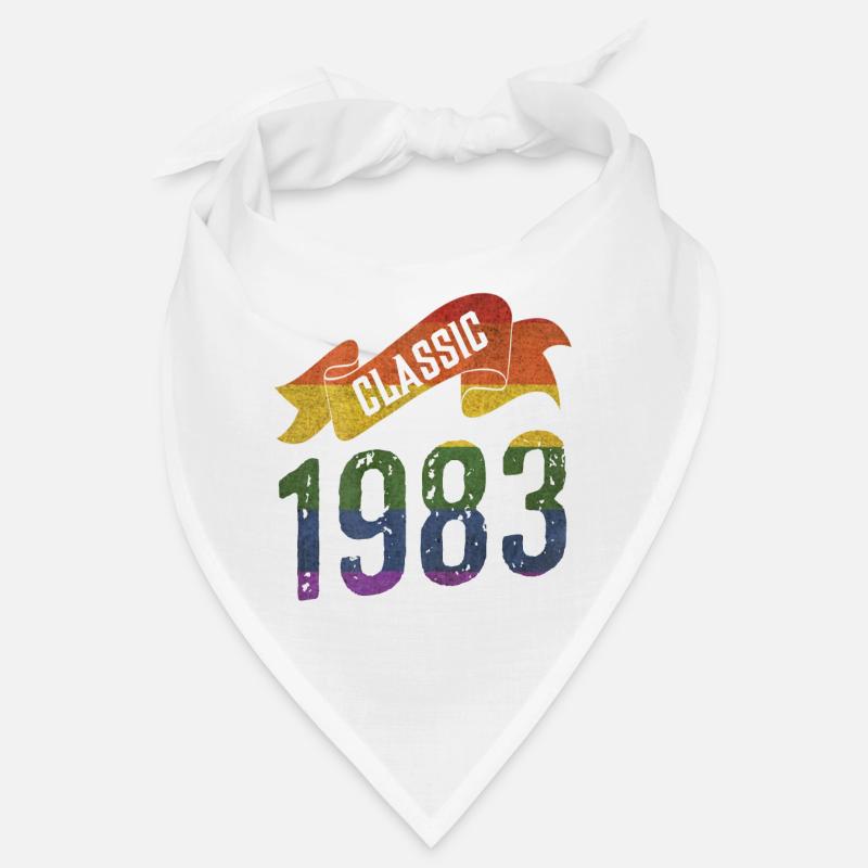 Couleurs arc-en-ciel classiques de 1983 Bandana