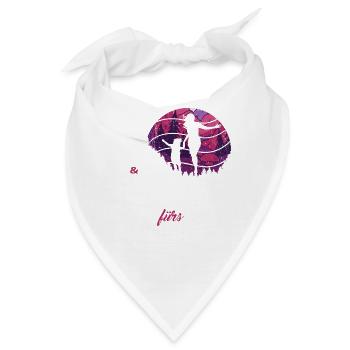 Mama Tochter Wanderfreunde fürs leben Muttertag - Bandana - Weiß - Vorne