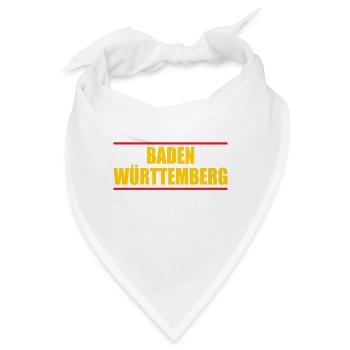 Baden Württemberg Bundesland lustiges Baden - Bandana - Weiß - Vorne