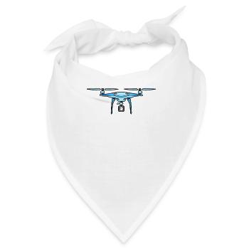 Drone Drohne Drohnen - Bandana - Weiß - Vorne