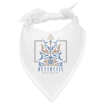Jugendstil, Arts & Crafts Vintage-1900 - Bandana - Weiß - Vorne