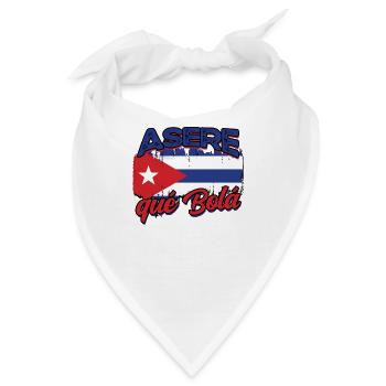 Asere qué Bola – Cuban Pride & Humor - Bandana - Weiß - Vorne