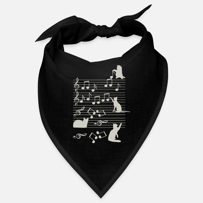 Cat Music Note Bandana