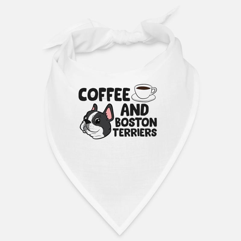 Café et Boston Terrier Funny Boston Terrier Bandana