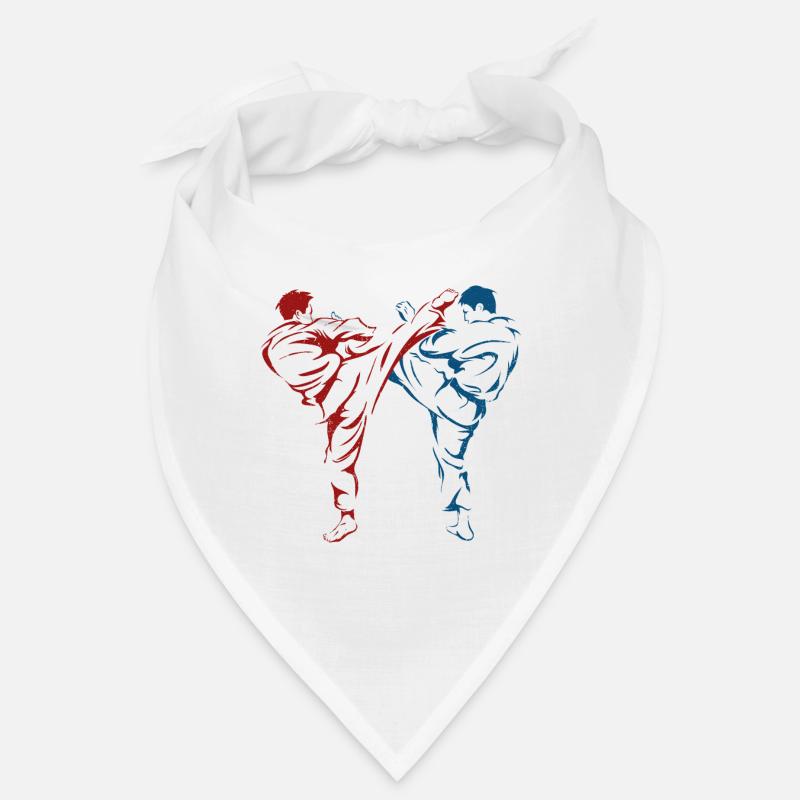 Karate Kämpfer Schwarzgurt Karate Kick Bandana