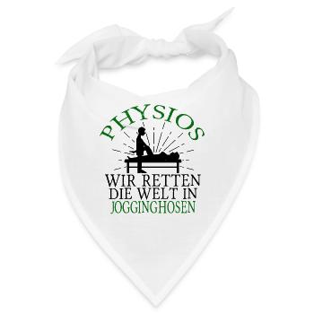 Physio in Jogginghosen - Bandana - Weiß - Vorne