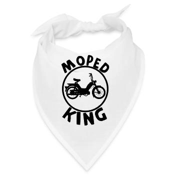 Moped König - Bandana - Weiß - Vorne