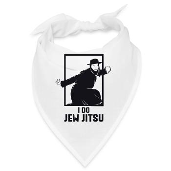 I Do Jew Jitsu I Funny Jui Jutsu - Bandana - Weiß - Vorne