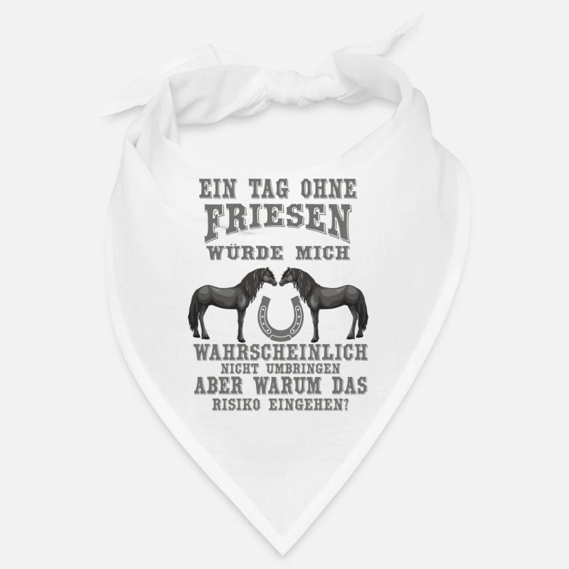 Friesen sind wunderbare Pferde Bandana
