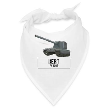 Bert FV4005 Keiler Jagdpanzer Panzer Tank Tanks - Bandana - Weiß - Vorne
