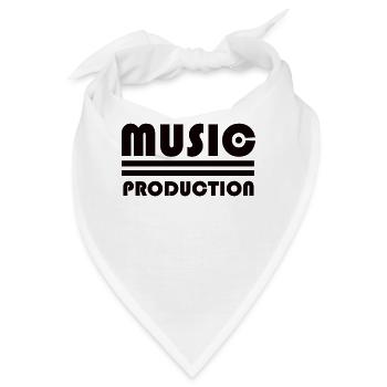 Musik Produzent Hip Hop Techno Beats Beat Musiker - Bandana - Weiß - Vorne