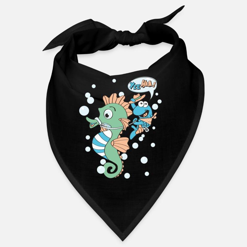 lustiges Seepferdchen Kinder Geschenk Geburtstag Bandana