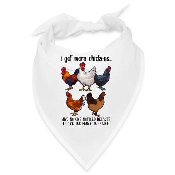 Chicken Farmer Chicken Mom - Bandana - Weiß - Vorne