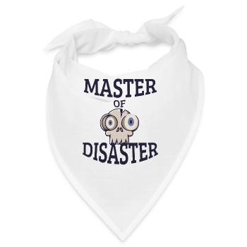 Master of Disaster - Bandana - Weiß - Vorne