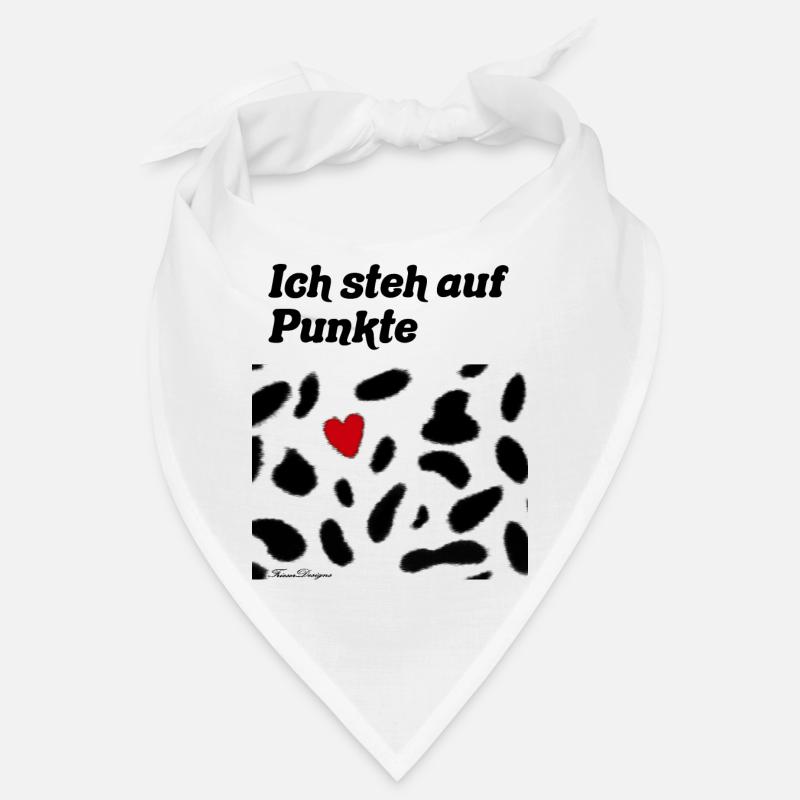 Punkte, Dalmatiner Knabstupper Hund Pferd mit Herz Bandana