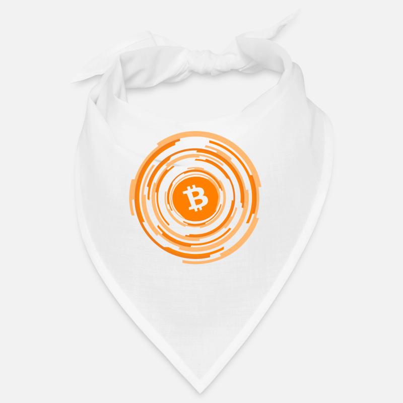 Crypto-monnaie Bitcoin - Bandana - blanc