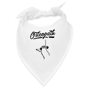 Osteopath Chiropraktik Osteopathen Osteopathie - Bandana - Weiß - Vorne