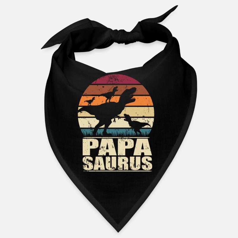 Papasaurus Dinosaurier Drillinge Vater Trex Dino Bandana