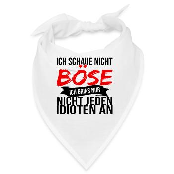 Lustige Sprüche Beleidigungen Sarkasmus - Bandana - Weiß - Vorne
