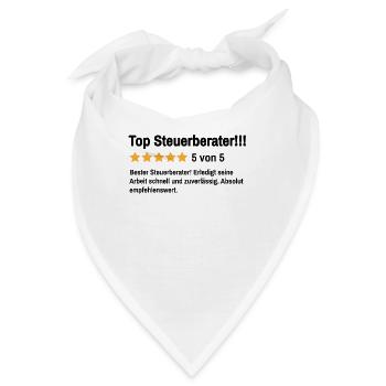 Steuerberater Finanzen Lustiger Spruch Steuern - Bandana - Weiß - Vorne