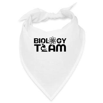 Biologie Team Biologe Biologen Biologin - Bandana - Weiß - Vorne