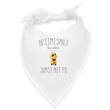Optimismus Sumsi mit Po Imker Bienen Honig - Bandana - Weiß - Vorne