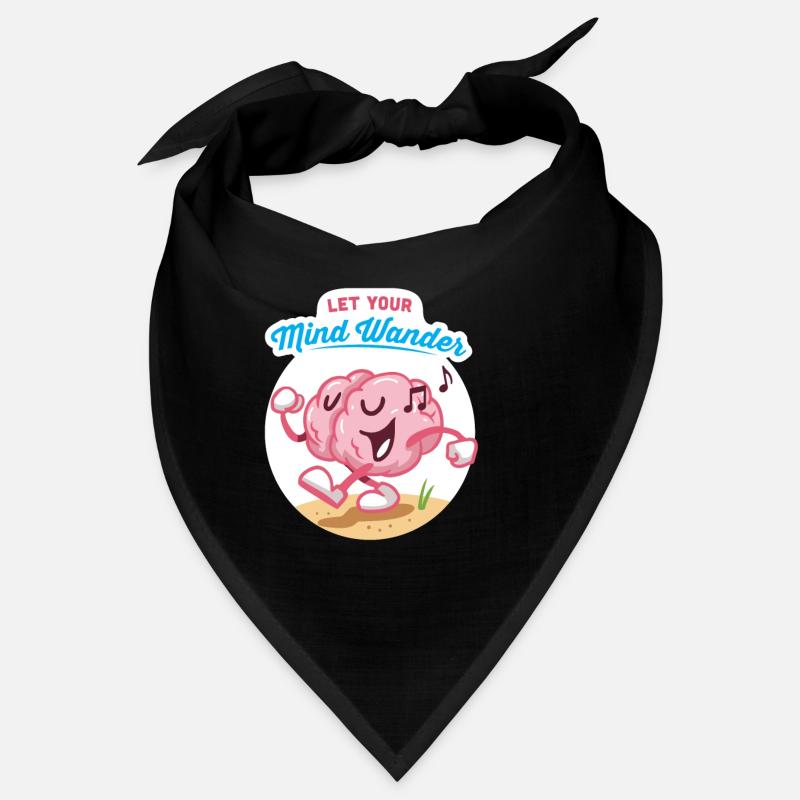 Let your mind wander design for creative head Bandana