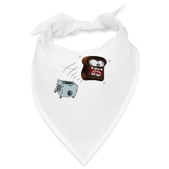 Toast Frühstück - Bandana - Weiß - Vorne
