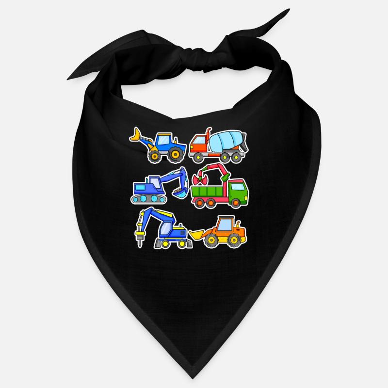 Construction site vehicles Bandana