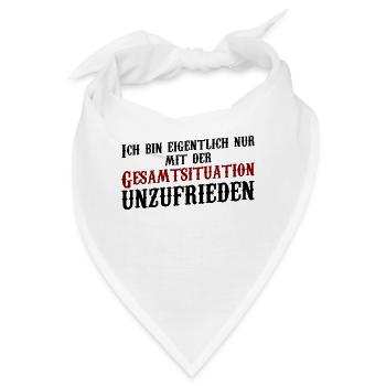 Witz Politik Gesamtsituation Wahlen Bundestag Gag - Bandana - Weiß - Vorne