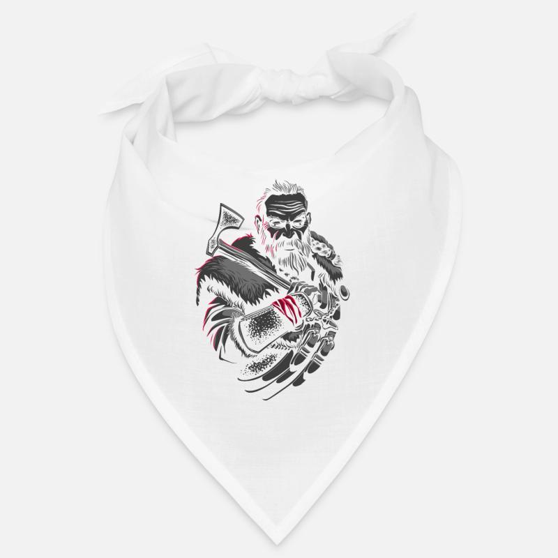 Wikinger Krieger mit Axt Bandana