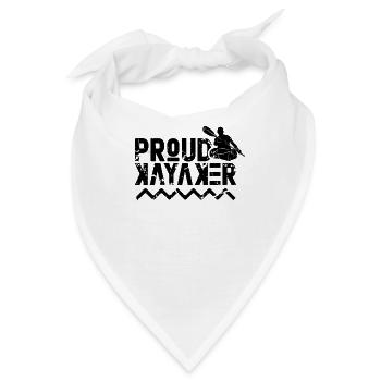 Stolzer Kayaker Kajakfahrer Kajakfahren Kajak - Bandana - Weiß - Vorne