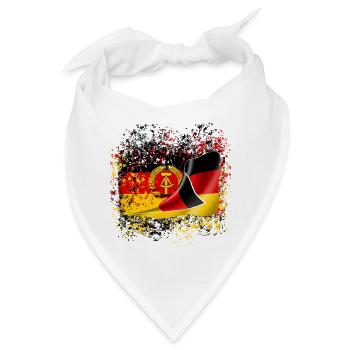 DDR Deutsche Freundschaft Ossi Freunde Nostalgie - Bandana - Weiß - Vorne