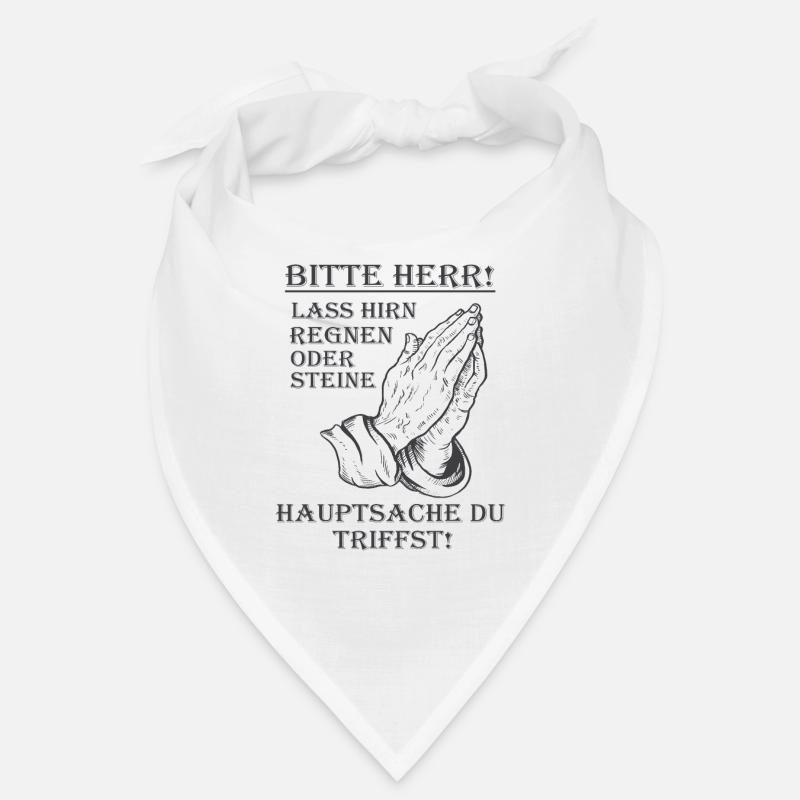 Bitte Herr lass Hirn regnen oder Steine Lustig Bandana