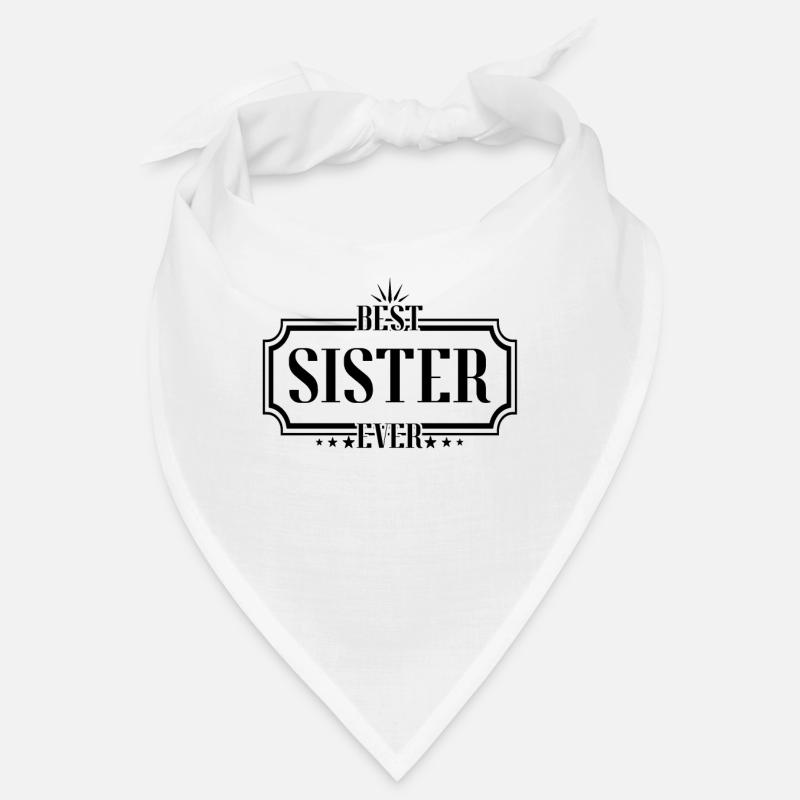 beste Schwester - Bandana - Weiß