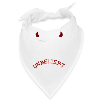 Zack und wieder unbeliebt gemacht - Bandana - Weiß - Vorne