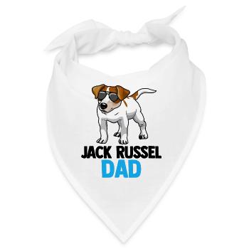 Jack Russell Russel - Bandana - Weiß - Vorne