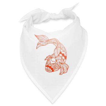 Koi - Bandana - Weiß - Vorne