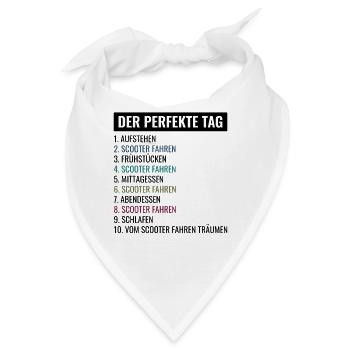 Stunt Scooter Tretroller Roller Sommer Geschenk - Bandana - Weiß - Vorne