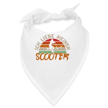 Scooter | Ich liebe meinen Scooter - Bandana - Weiß - Vorne