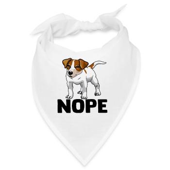 Jack Russell Russel - Bandana - Weiß - Vorne