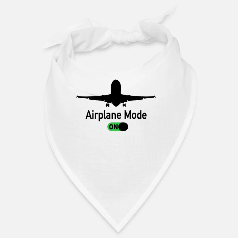 Airplane Mode On Pilot Pilot Pilot Pilotes - Bandana - blanc