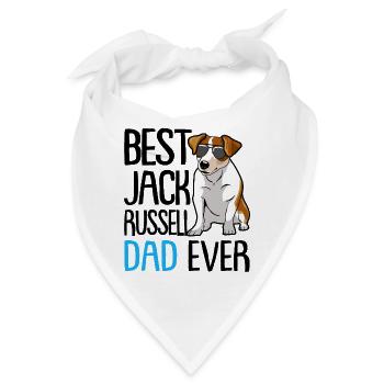 Jack Russell Russel - Bandana - Weiß - Vorne