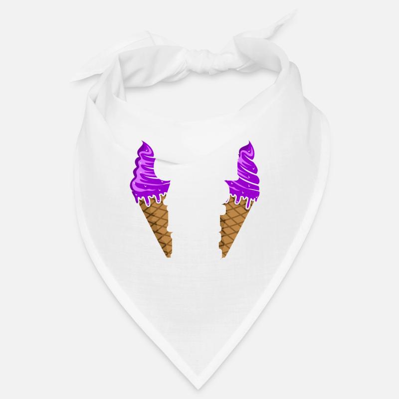 Eiscreme - Bandana - Weiß