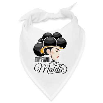 Schwarzwald Maidle Kristin Bollenhut verheiratet - Bandana - Weiß - Vorne
