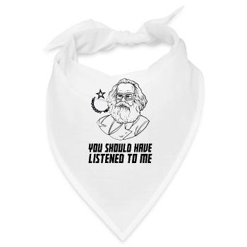 Lustiger Sozialistischer Spruch über Sozialismus! - Bandana - Weiß - Vorne