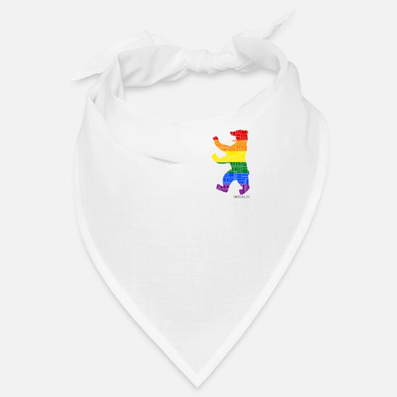 Berliner Bär - Berlin Pride Edition - Bandana - white