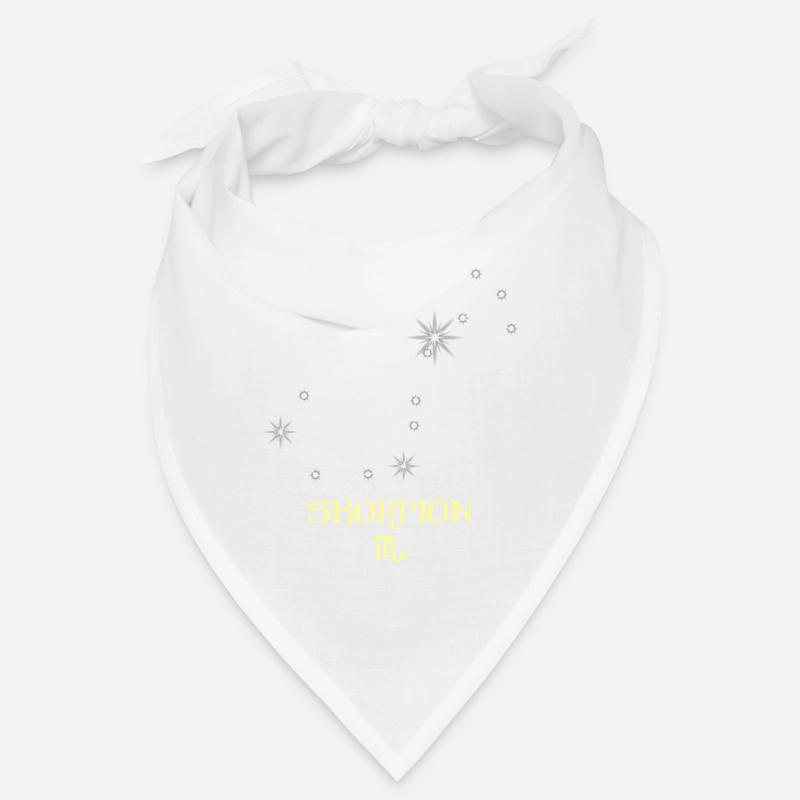 Skorpion Sternzeichen - Bandana - Weiß